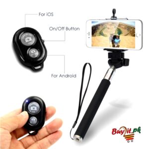 Selfie Stick With Bluetooth Shutter Remote Controller