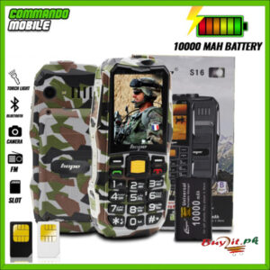 Commando Mobile + Power Bank 10,000 mah + Torch Light