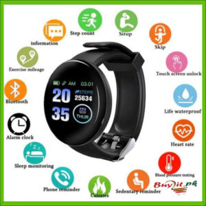 D18 Smart Watch With Fitness Tracker